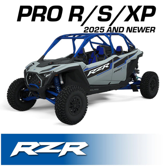 2025 and Newer Polaris RZR Pro XP Pro R and Pro S - Complete Communication Kit with Bluetooth Intercom and 2-Way Radio