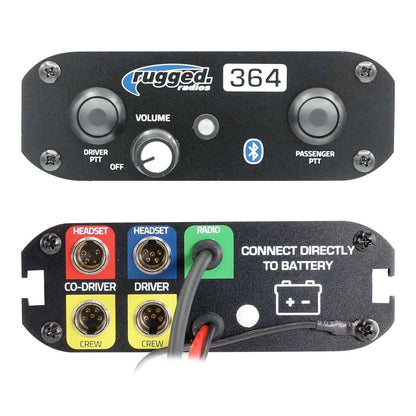 364 Intercom Kit – 2-Person Bluetooth Intercom System - Headsets