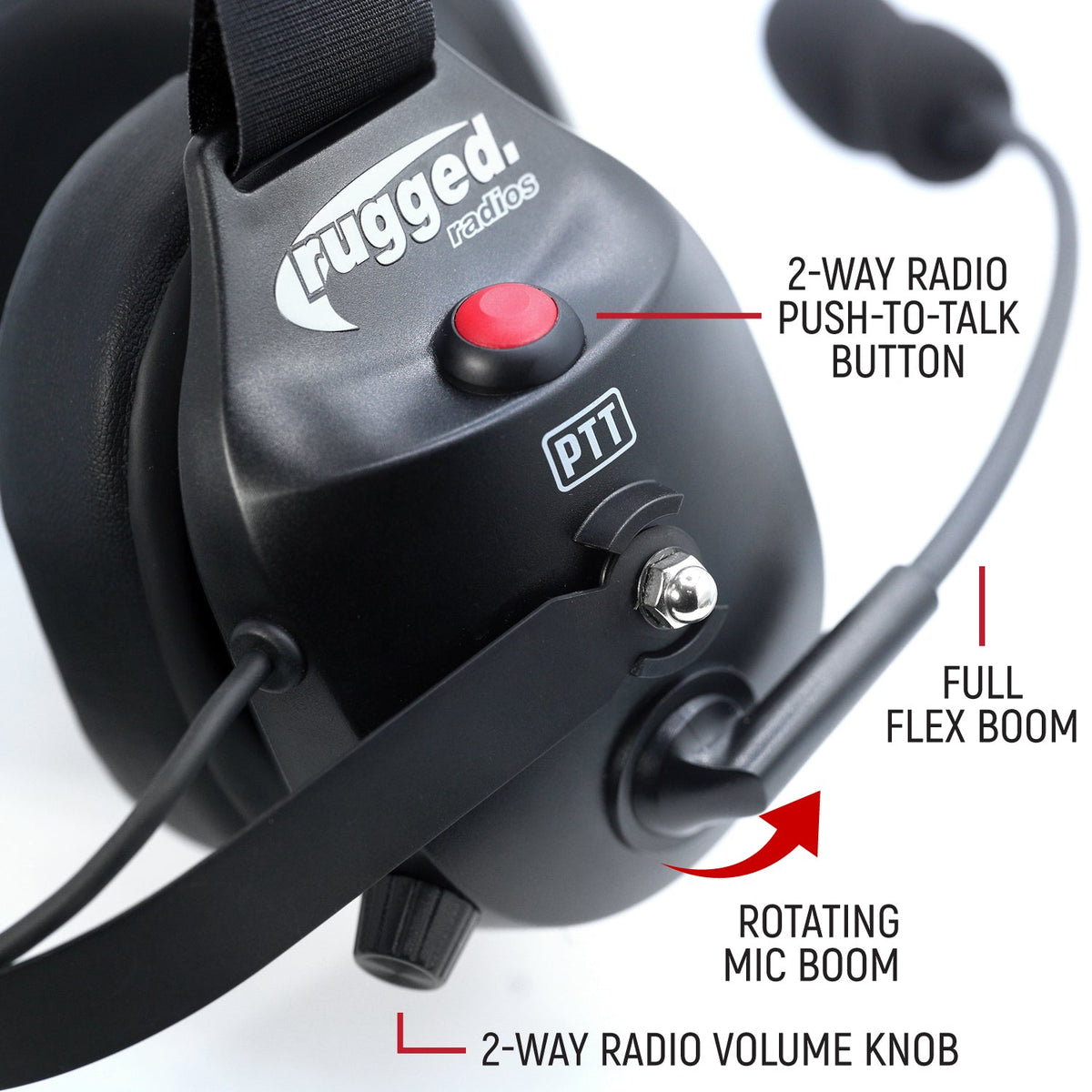 RW-H52 Bluetooth Headset for Cell Phones - 2-Way Radio Compatible
