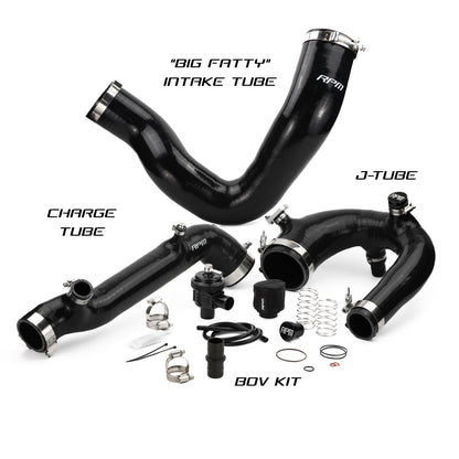 RPM Polaris RZR Turbo R & PRO XP Turbo Silicone Intake J-Tube, Charge Tube W/ BOV, & Intake Tube KIT