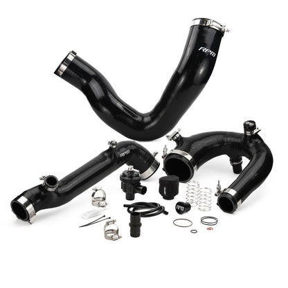 RPM Polaris RZR Turbo R & PRO XP Turbo Silicone Intake J-Tube, Charge Tube W/ BOV, & Intake Tube KIT