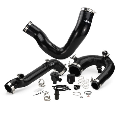 RPM Polaris RZR Turbo R & PRO XP Turbo Silicone Intake J-Tube, Charge Tube W/ BOV, & Intake Tube KIT