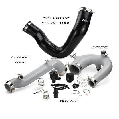 RPM Polaris RZR Turbo R & PRO XP Turbo Silicone Intake J-Tube, Charge Tube W/ BOV, & Intake Tube KIT
