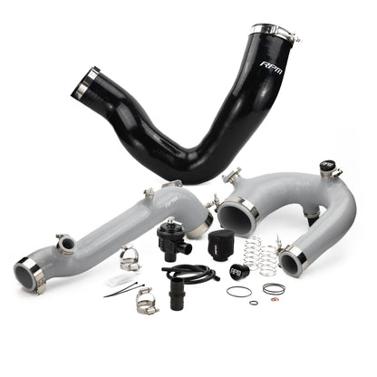 RPM Polaris RZR Turbo R & PRO XP Turbo Silicone Intake J-Tube, Charge Tube W/ BOV, & Intake Tube KIT