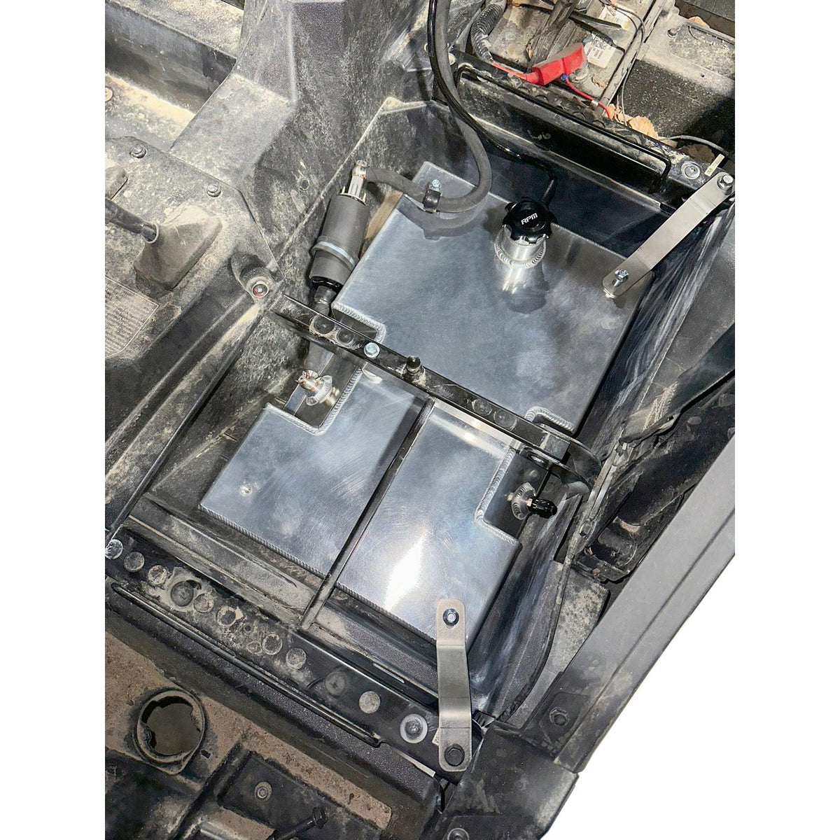 RPM RZR Auxiliary Fuel Tank - 4 Seat XPT / XP1000 / Turbo S 4.5G Auxiliary Fuel Gas Tank Kit