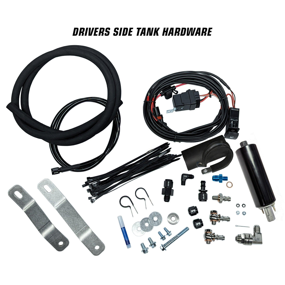 RPM RZR Auxiliary Fuel Tank - 4 Seat XPT / XP1000 / Turbo S 4.5G Auxiliary Fuel Gas Tank Kit