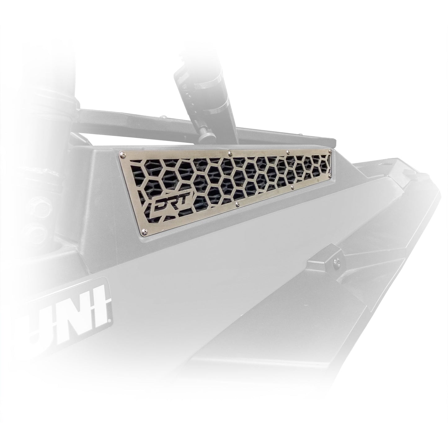 RZR xp 1000 air intake grill installed view