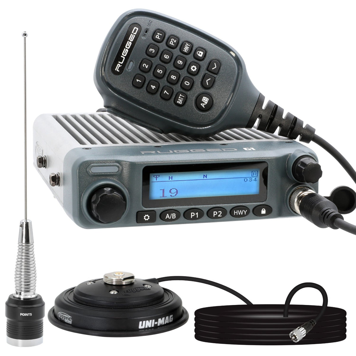 Radio Kit - G1 Adventure Series Waterproof Gmrs Mobile Radio With Antenna