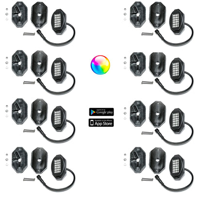 5150 Whips 187 Style Rock Lights W/ Control Harness