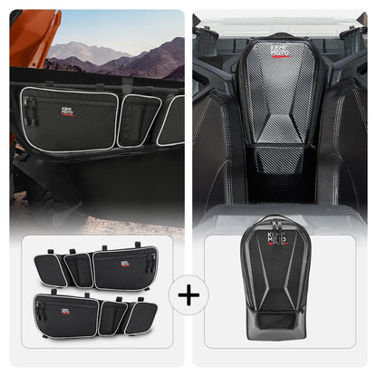 Can-Am Maverick X3 Front Door Storage Bags & Center Storage Bag - KEMIMOTO