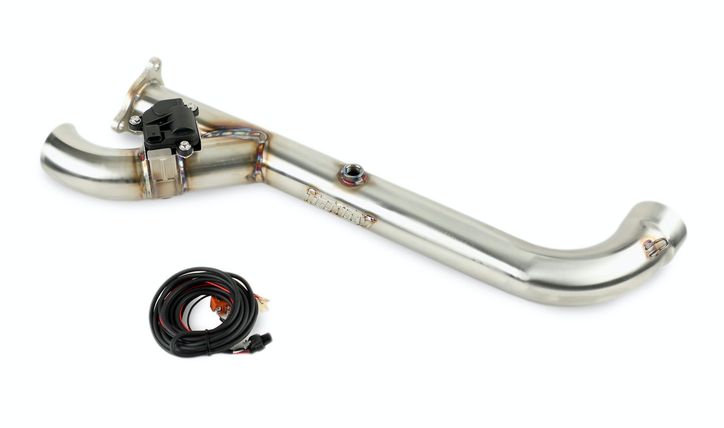 Side Piece Header Pipe With Electronic Cutout - Rzr Pro Xp / Turbo R