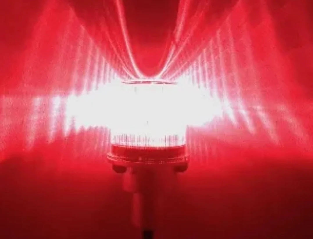 RED, WHITE, BLUE SOLAR BEACON