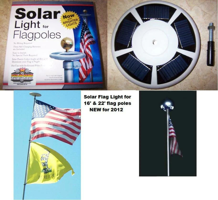 Solar Flag Light For Flagpoles