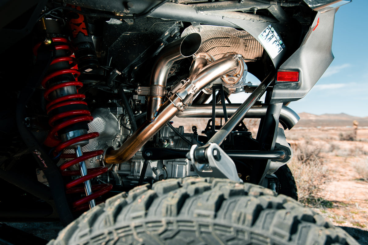 Can-Am Maverick R Sidepiece Valved Head Pipe
