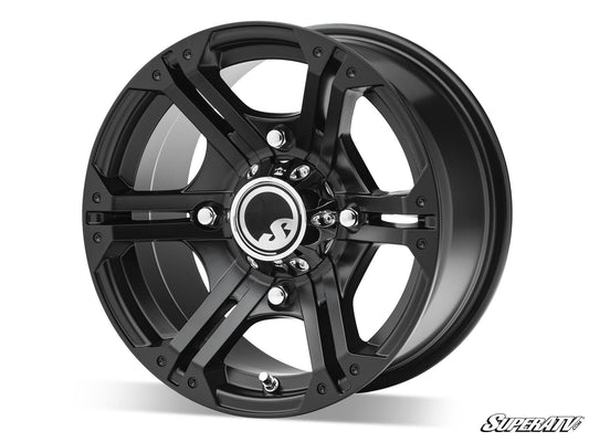 Standard XT Warrior Tires 34x10x14 on 14x7 Bandit H-Series Black Wheels 4/156 Pattern