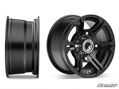 Sticky XT Warrior Tires 34x10x14 on 14x7 Bandit H-Series Black Wheels 4/156 Pattern