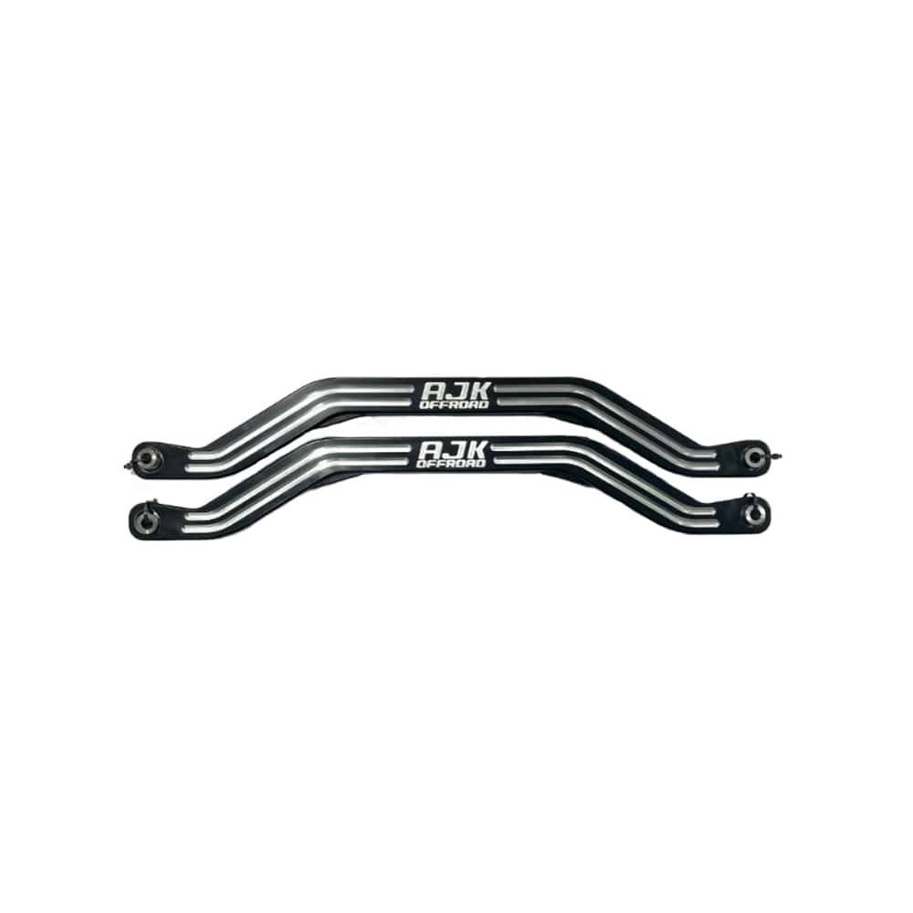 Polaris Pro R / Turbo R High Clearance Radius Rods by AJK Offroad Black Lower Rods