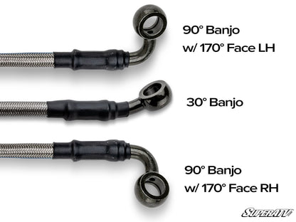 Braided Brake Lines with Fittings