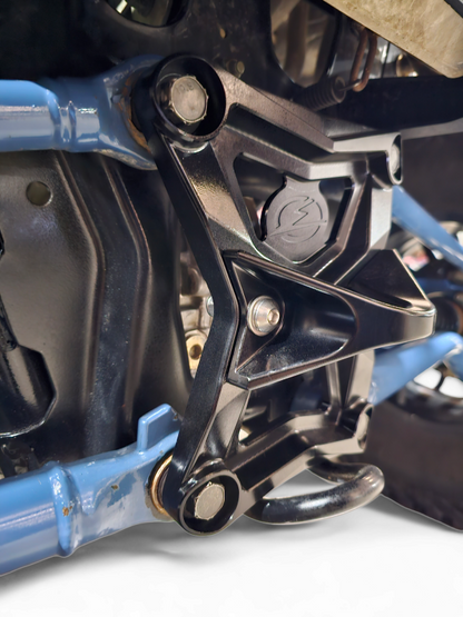 Elektric Offroad 2020-2024 Polaris RZR Pro XP Radius Rod Plate With Tow Hook Anodized Black