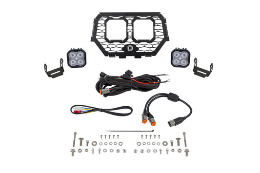 Diode Dynamics 2014-2018 Polaris RZR XP Stage Series LED Grille Kit - Pro White Fog