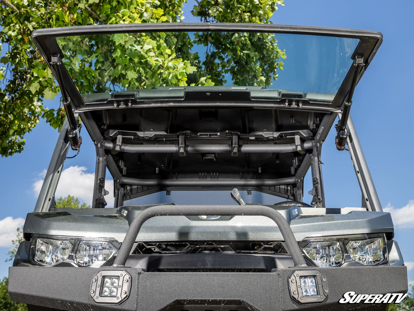 Can-Am Defender HD9 MaxDrive Power Flip Glass Windshield