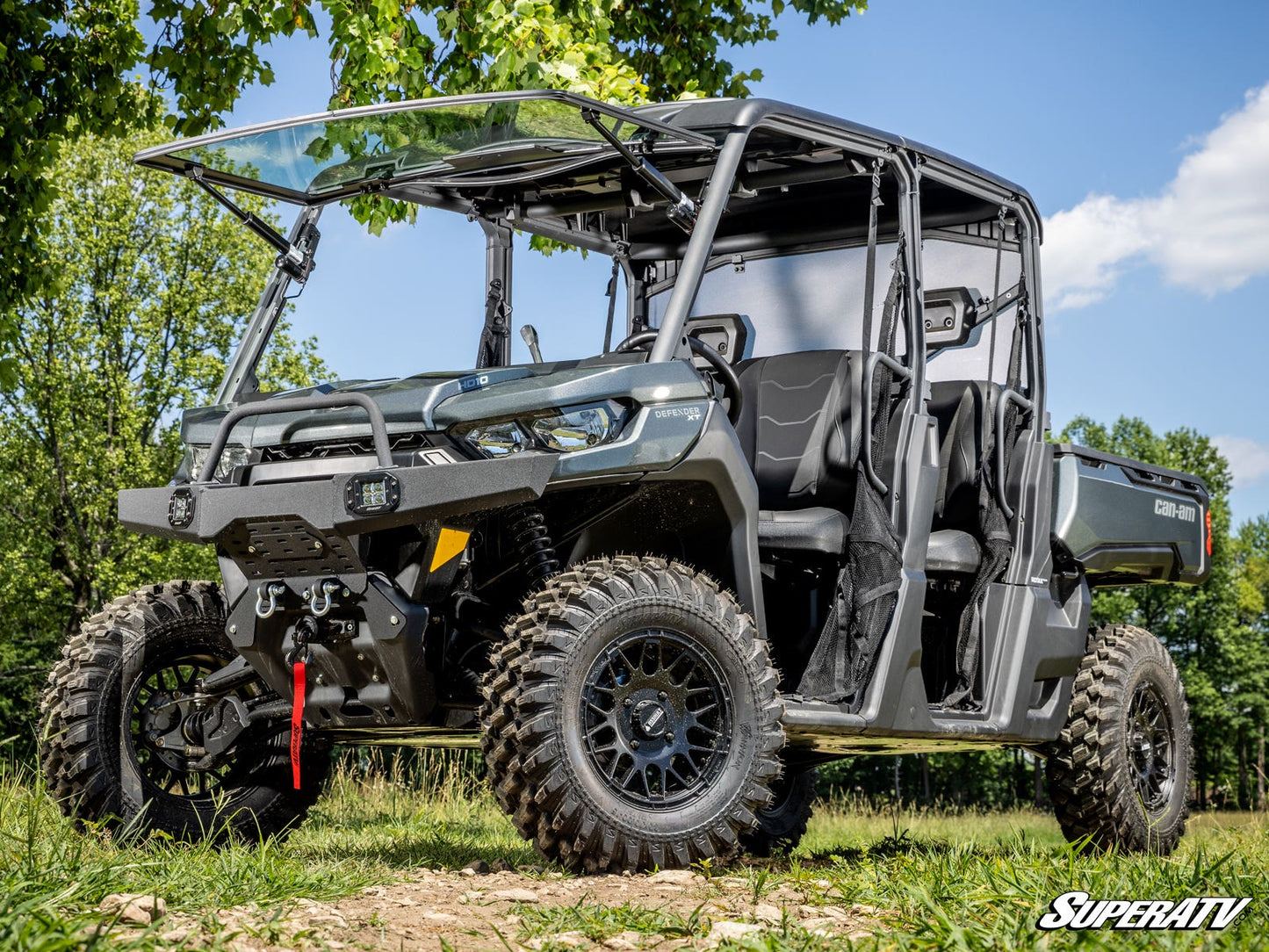 Can-Am Defender HD10 MaxDrive Power Flip Glass Windshield