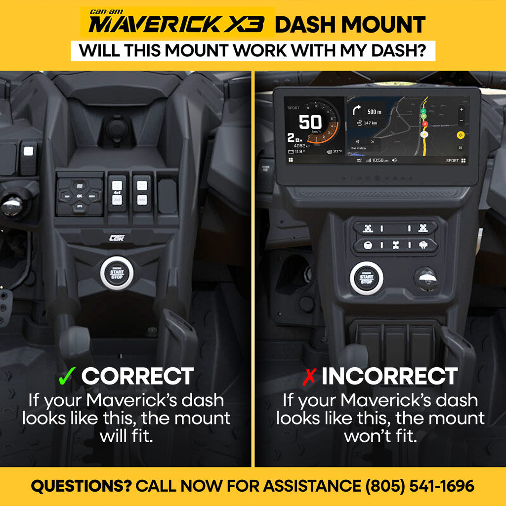 Can-Am X3 Mounting Kit with Multi Mount and Side Panels - Rugged M1/G1/G4/RM45/RM60/GMR45 with Switch Holes