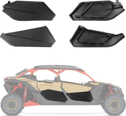 Front Lower Doors & Extended Fender Flares For Can-Am Maverick X3 MAX - Kemimoto