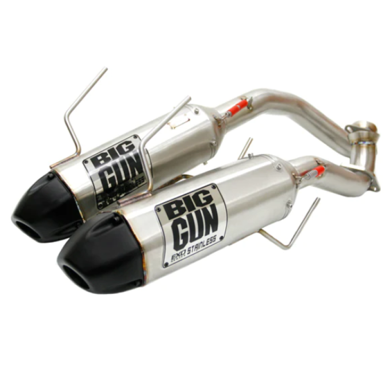 Big Gun Exhaust 13-18 Can-Am Maverick 1000/XMR/MAX EXO Stainless 3/4 Dual Syst Exhaust