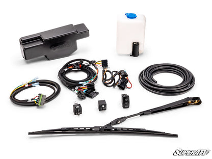 Electric UTV Windshield Wiper Kit for SuperATV MaxDrive Power Flip Glass Windshields