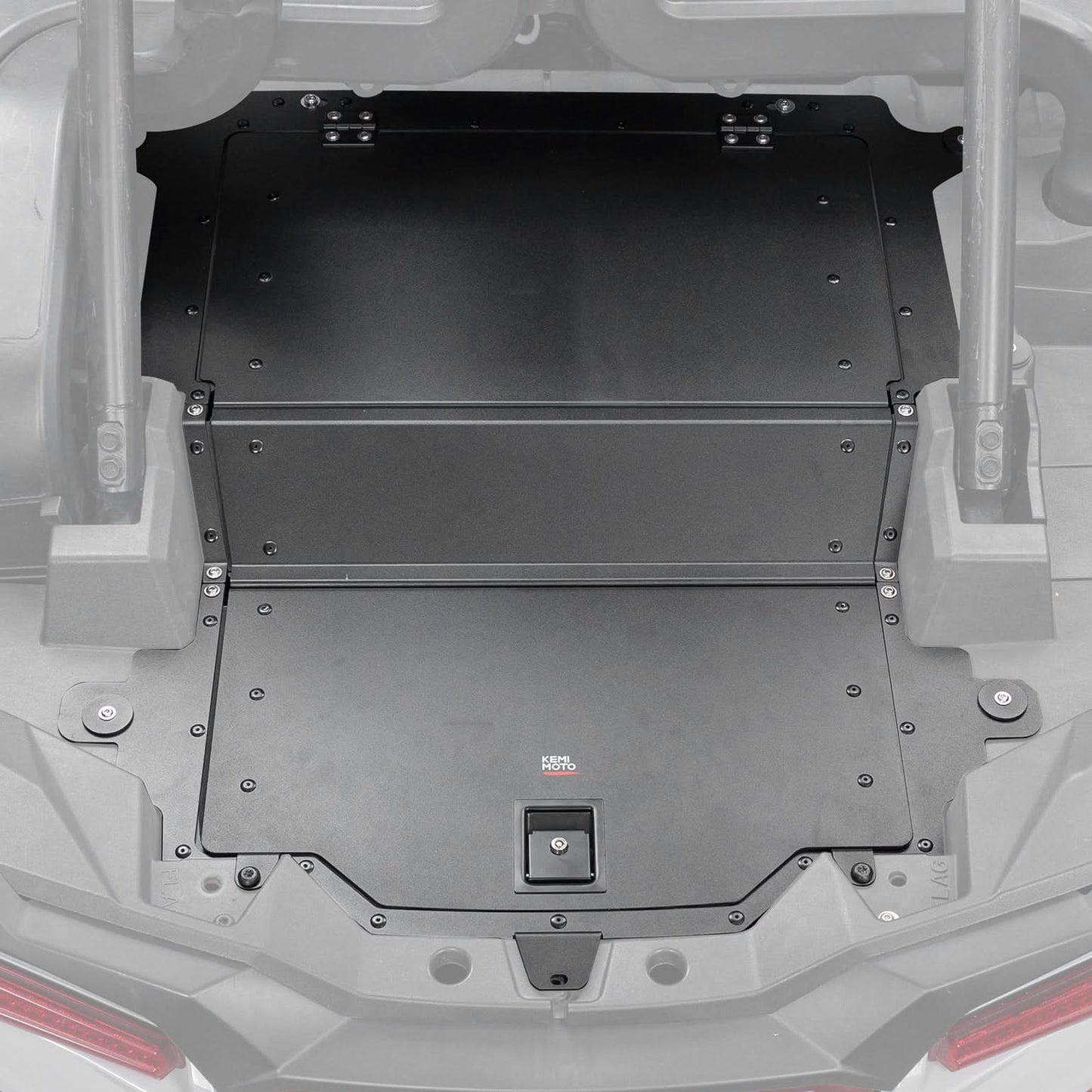 Aluminum UTV Trunk Bed Enclosure for Polaris RZR 1000 2014-2023 - Kemimoto