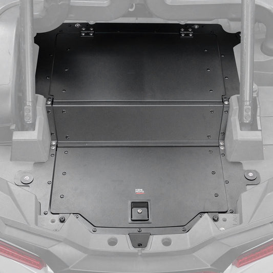 Aluminum UTV Trunk Bed Enclosure for Polaris RZR 1000 2014-2023 - Kemimoto