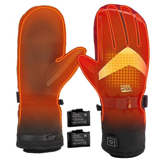 Heated skiing gloves with 2500 mAh battery