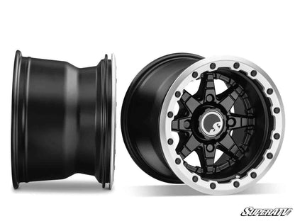 Sticky XT Warrior Tires 35x10x15 on 15x10 Healy Lock Series Beadlock Wheels 4/156 Pattern