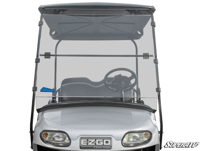 Corsa Blue E-Z-GO TXT Valor Flip Down Windshield