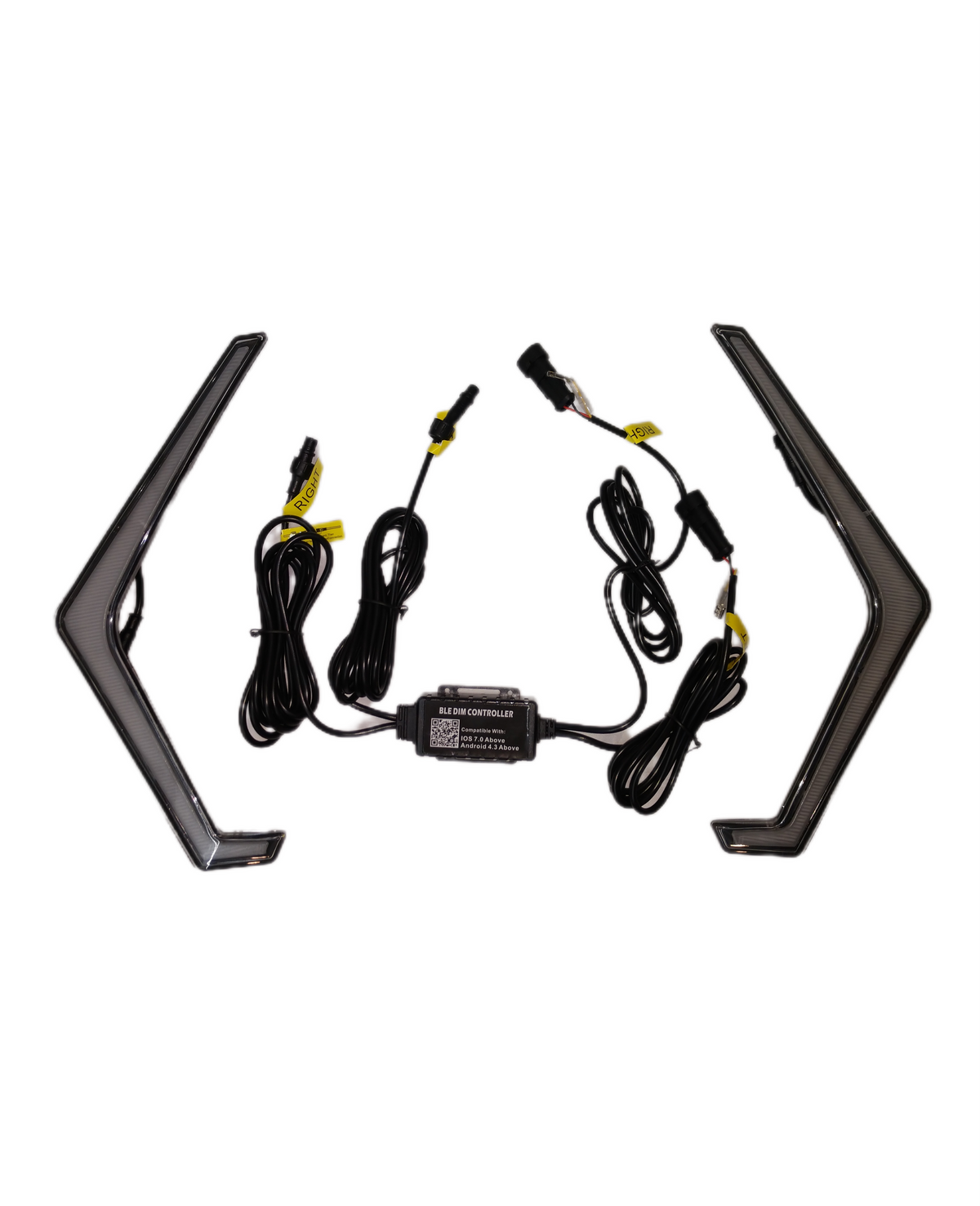 Bluetooth & Remote Multicolor RZR Fang Lights w/Turn Signal