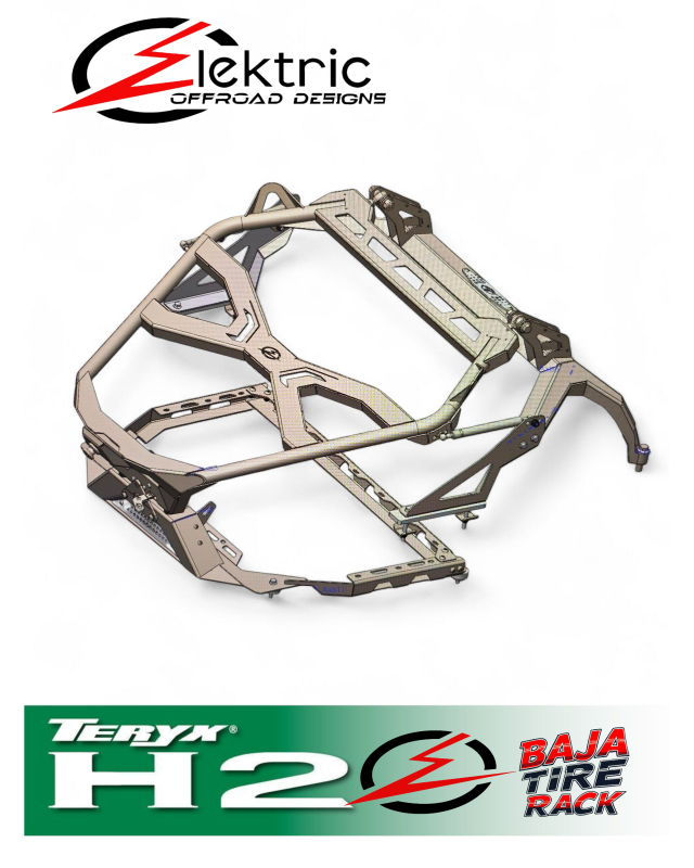 Elektric Offroad 2026+ Kawasaki Teryx H2 Volt Baja Tire Rack