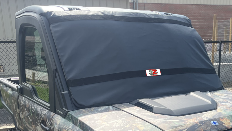 Seizmik 16-25 Honda Pioneer 1000 Windshield Protector - Black