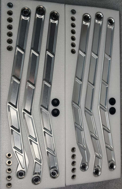 Elektric Offroad 2017+ Can-Am X3 Maverick High Clearance Radius Rods In Clear Finish For 72In