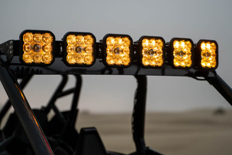 Diode Dynamics 20-Present Polaris RZR SS5 Sport CrossLink Roof - White Combo Lightbar Kit