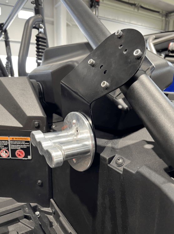 Kawasaki KRX Rotopax Mount by AJK Offroad Installed