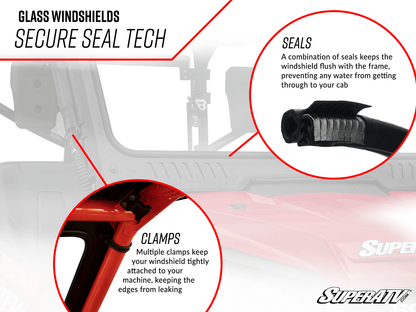 Can-Am Defender HD10 Glass Windshield