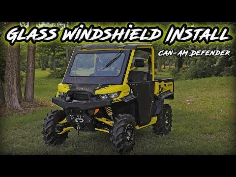 Can-Am Defender HD10 Glass Windshield