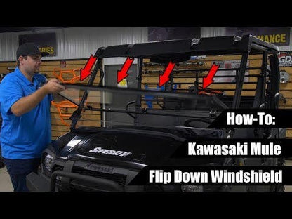 Kawasaki Mule Pro Flip Down Windshield