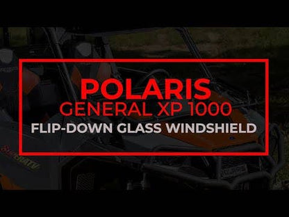 Polaris General XP 1000 Flip-Down Glass Windshield