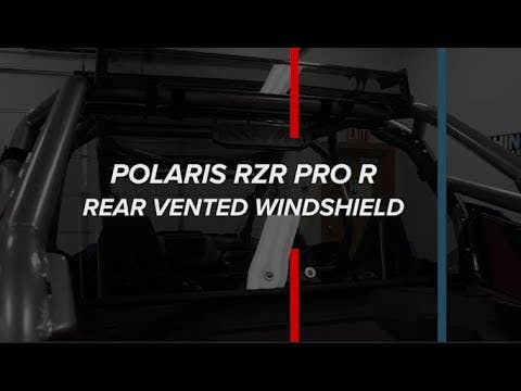 Polaris RZR Pro R Rear Vented Windshield