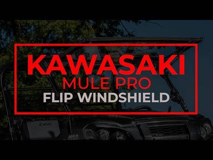 Kawasaki Mule Pro Scratch Resistant Flip Windshield