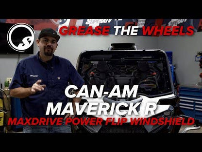 Can-Am Maverick R MaxDrive Power Flip Windshield