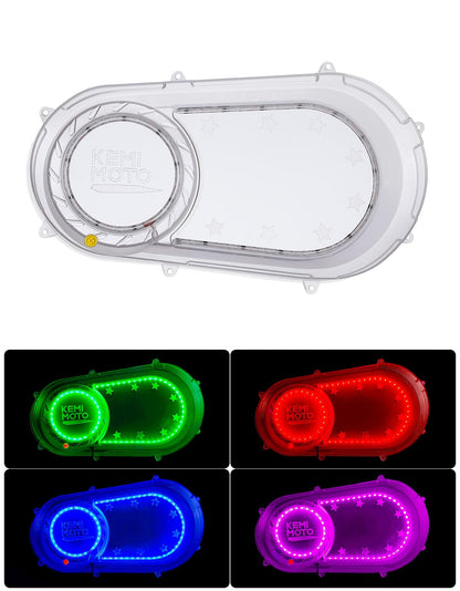 Outer Clutch Cover with RGB Lights for 2017-2021 Polaris RZR Ranger - Kemimoto