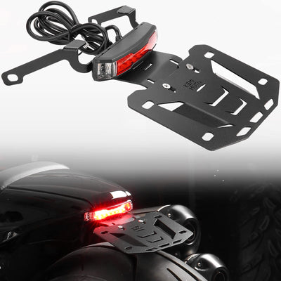 Motorcycle License Plate Bracket with LED Signal Light